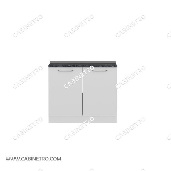 کابینت آماده | زیرسینک سفید 100 سانتی S1
