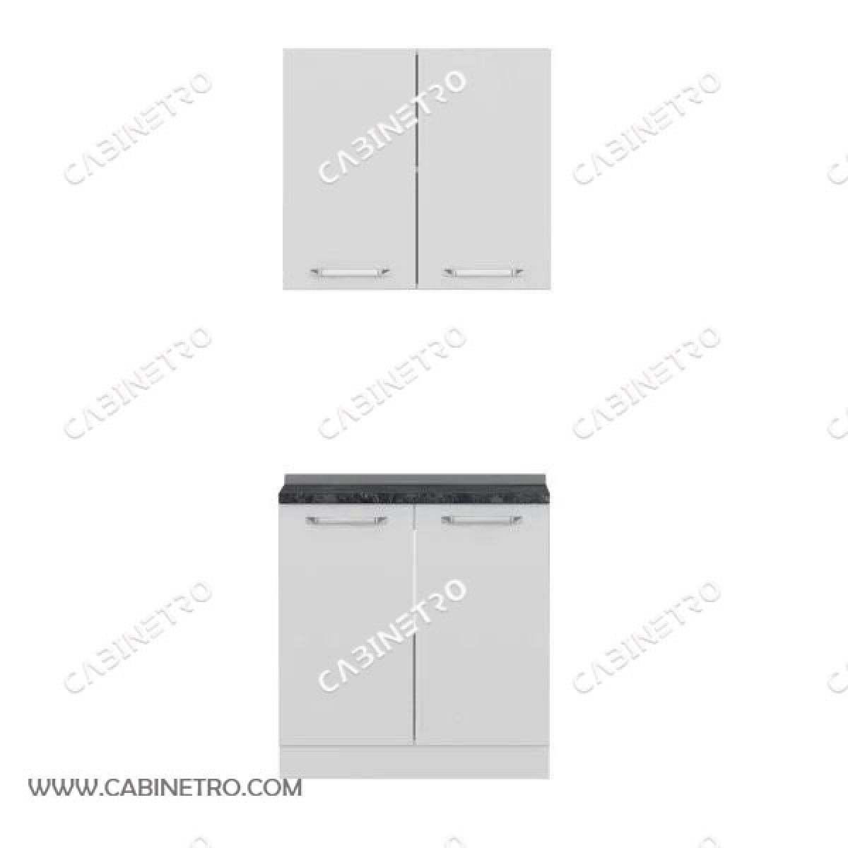 کابینت آشپزخانه | سفید 80 سانتی S1