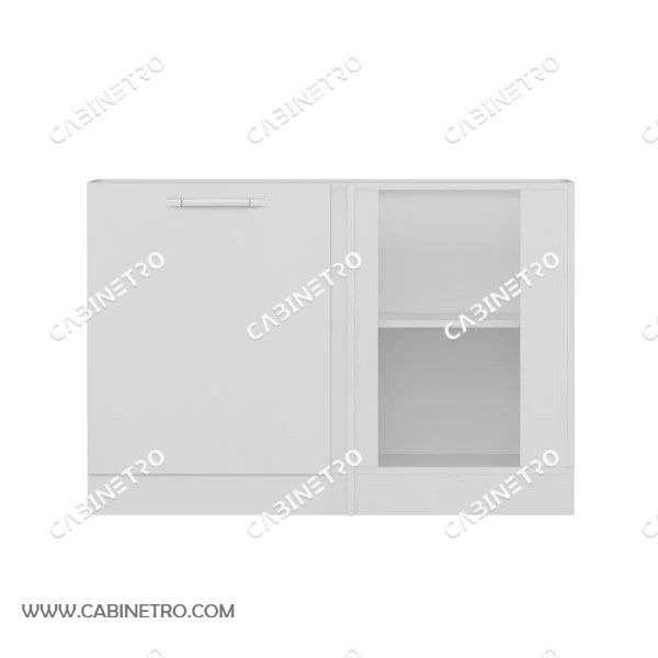 کابینت آماده | زمینی کنجی سفید 120 سانتی