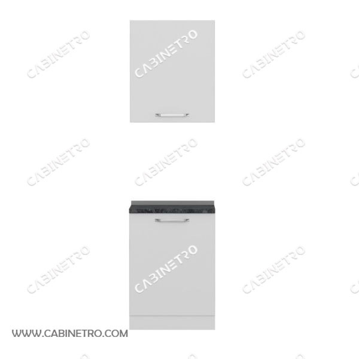 کابینت آشپزخانه | سفید 60 سانتی S1