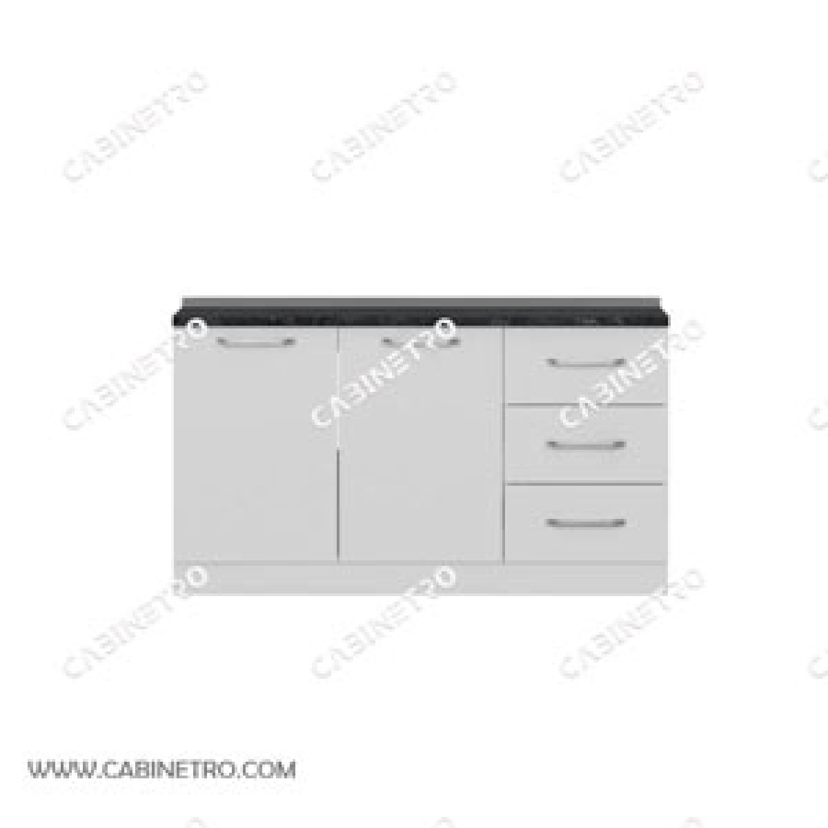 کابینت آماده | زمینی سفید 150 سانتی S1