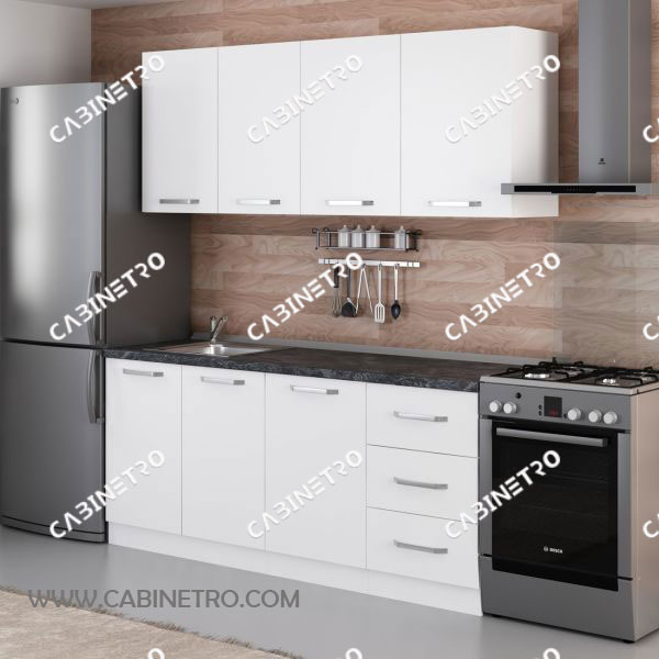 کابینت آشپزخانه | سفید 180 سانتی S1