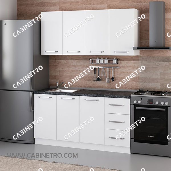 کابینت آشپزخانه | سفید 160 سانتی S1