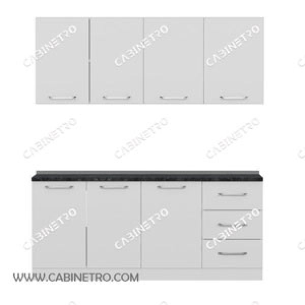 کابینت آشپزخانه | سفید 180 سانتی S1