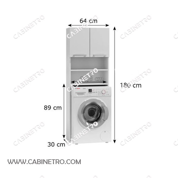 کابینت ماشین لباسشویی سفید LS-64