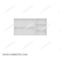 کابینت آماده | دیواری سفید 140 سانتی S1