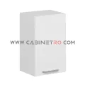 نمای چپ کابینت دیواری سفید تک درب 45 سانت ارتفاع ۷۲ سانت کابینت رو