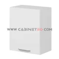 نمای راست کابینت دیواری سفید تک درب 60 سانت ارتفاع ۷۲ سانت کابینت رو