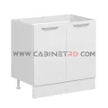 نمای چپ کابینت زمینی سفید سینک ۹۰ سانت کابینت رو