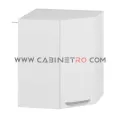 نمای چپ کابینت دیواری سفید کنج ال ۶۰ در ۶۰ سانت ارتفاع ۷۲ سانت کابینت رو