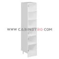 نمای داخل بدون در کابینت ایستاده سفید 45 سانت ارتفاع 222 سانت کابینت رو