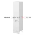 نمای راست کابینت ایستاده سفید 50 سانت ارتفاع 222 سانت کابینت رو
