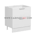 نمای چپ کابینت زمینی سفید سه کشو با کشوی مخفی ۶۰ سانت کابینت رو