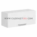 نمای چپ کابینت دیواری سفید عرض 100 ارتفاع 45 عمق ۳۰ سانت کابینت رو