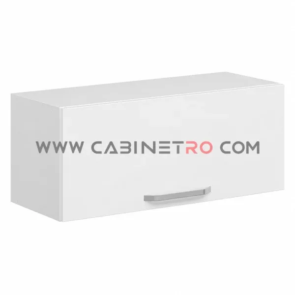 نمای چپ کابینت دیواری سفید عرض 100 ارتفاع 45 عمق ۳۰ سانت کابینت رو