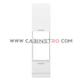 نمای روبرو کابینت ایستاده سفید فر و ماکرو ۶۰ سانت ارتفاع 222 سانت کابینت رو