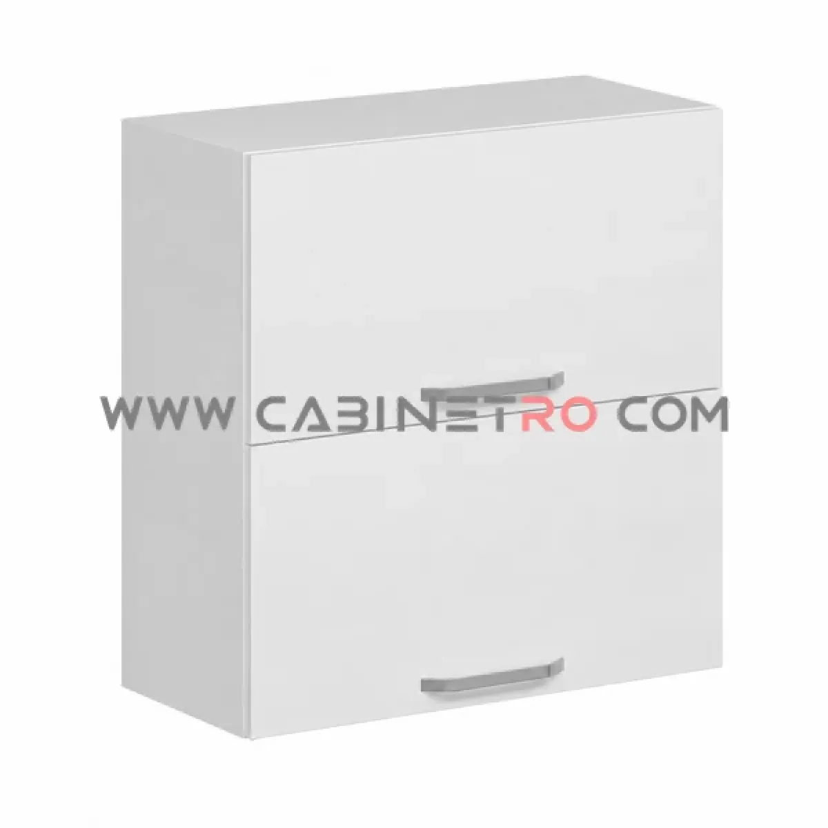 نمای چپ کابینت دیواری سفید آبچکان عرض 80 ارتفاع ۹۰ سانت کابینت رو