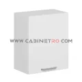 نمای چپ کابینت دیواری سفید تک درب 60 سانت ارتفاع ۷۲ سانت کابینت رو