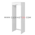 نمای راست کاور یخچال سفید 90 سانت ارتفاع 222 سانت کابینت رو