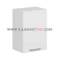 نمای چپ کابینت دیواری سفید تک درب 50 سانت ارتفاع ۷۲ سانت کابینت رو