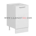 نمای چپ کابینت زمینی سفید تک درب ۵۰ سانت کابینت رو