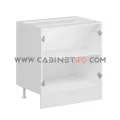 نمای داخل بدون در کابینت زمینی سفید دو درب ۸۰ سانت کابینت رو
