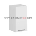 نمای چپ کابینت دیواری سفید تک درب 40 سانت ارتفاع ۷۲ سانت کابینت رو