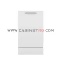 نمای روبرو کابینت زمینی سفید تک درب ۵۰ سانت کابینت رو