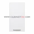 نمای روبرو کابینت دیواری سفید تک درب عرض 50 ارتفاع ۹۰ سانت کابینت رو