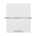نمای روبرو کابینت دیواری سفید تک درب 60 سانت ارتفاع ۷۲ سانت کابینت رو