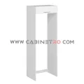 نمای چپ کاور یخچال سفید 90 سانت ارتفاع 222 سانت کابینت رو