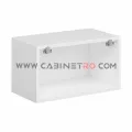 نمای داخل بدون در و بدون طبقه کابینت دیواری سفید عرض 60 ارتفاع 36 عمق ۳۰ سانت کابینت رو