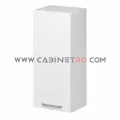 نمای راست کابینت دیواری سفید تک درب عرض 45 ارتفاع ۹۰ سانت کابینت رو