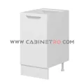 نمای راست کابینت زمینی سفید تک درب ۴۵ سانت کابینت رو