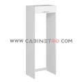 نمای چپ کاور یخچال سفید 80 سانت ارتفاع 222 سانت کابینت رو
