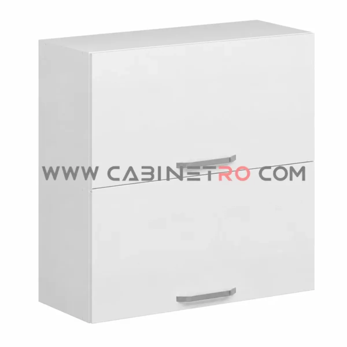 نمای چپ کابینت دیواری سفید آبچکان عرض 90 ارتفاع ۹۰ سانت کابینت رو