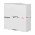 نمای راست کابینت دیواری سفید آبچکان عرض 90 ارتفاع ۹۰ سانت کابینت رو