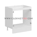 نمای داخل بدون در کابینت زمینی سفید سینک ۸۰ سانت کابینت رو