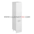 نمای چپ کابینت ایستاده سفید 50 سانت ارتفاع 222 سانت کابینت رو