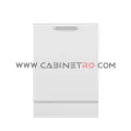 نمای روبرو کابینت زمینی سفید سینک ۶۰ سانت کابینت رو