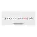 نمای روبرو کابینت دیواری سفید عرض 90 ارتفاع 36 عمق ۳۰ سانت کابینت رو