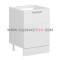 نمای چپ کابینت زمینی سفید سینک ۶۰ سانت کابینت رو
