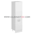 نمای چپ کابینت ایستاده سفید 60 سانت ارتفاع 222 سانت کابینت رو