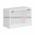 نمای داخل بدون در و بدون طبقه کابینت دیواری سفید عرض 60 ارتفاع 45 عمق ۳۰ سانت کابینت رو