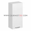 نمای چپ کابینت دیواری سفید تک درب عرض 45 ارتفاع ۹۰ سانت کابینت رو