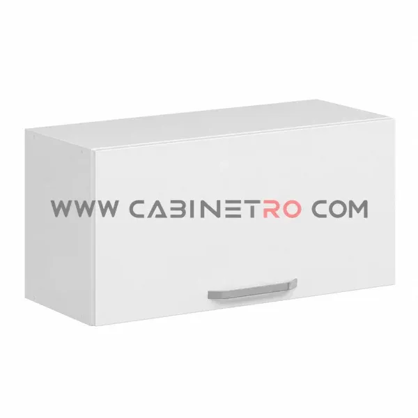 نمای چپ کابینت دیواری سفید عرض 80 ارتفاع 45 عمق ۳۰ سانت کابینت رو