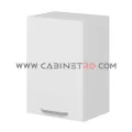 نمای راست کابینت دیواری سفید تک درب 50 سانت ارتفاع ۷۲ سانت کابینت رو