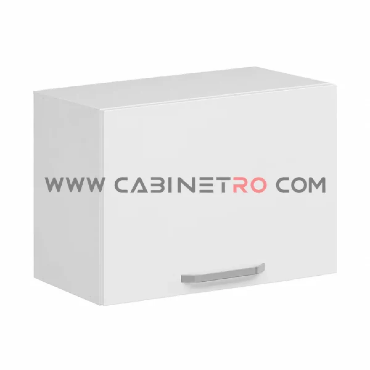 نمای چپ کابینت دیواری سفید عرض 60 ارتفاع 45 عمق ۳۰ سانت کابینت رو