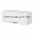 نمای راست کابینت دیواری سفید عرض 100 ارتفاع 36 عمق ۳۰ سانت کابینت رو