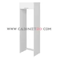 نمای راست کاور یخچال سفید 80 سانت ارتفاع 240 سانت کابینت رو